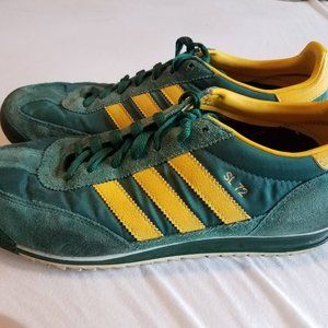 green Adidas SL 72 men's athletic shoes size 8